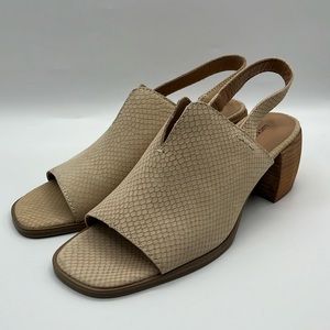 Lucky Brand Women's Jaila Backstrap High Heel Sandal Heeled